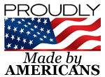 Proudly made by americans logo