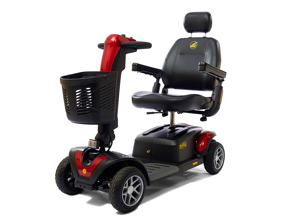 Buzzaround LX 4 Wheel Photo of the Buzzaround LX scooter against white background.