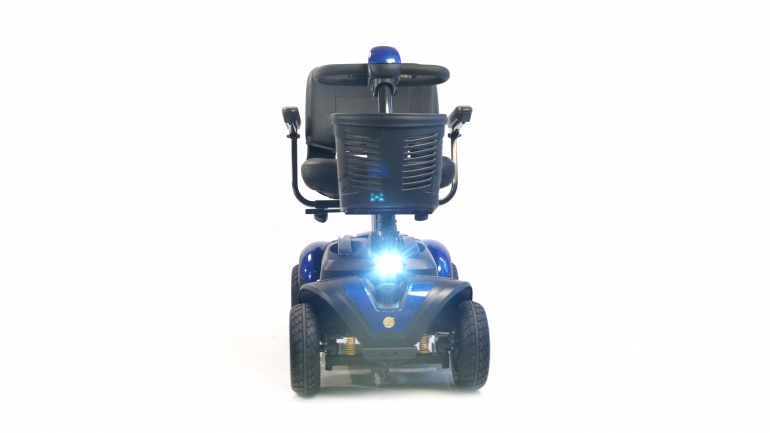 Photo of the Buzzaround EX scooter lights.