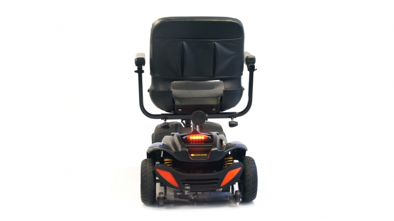 Photo of the Buzzaround Scooter from the back.